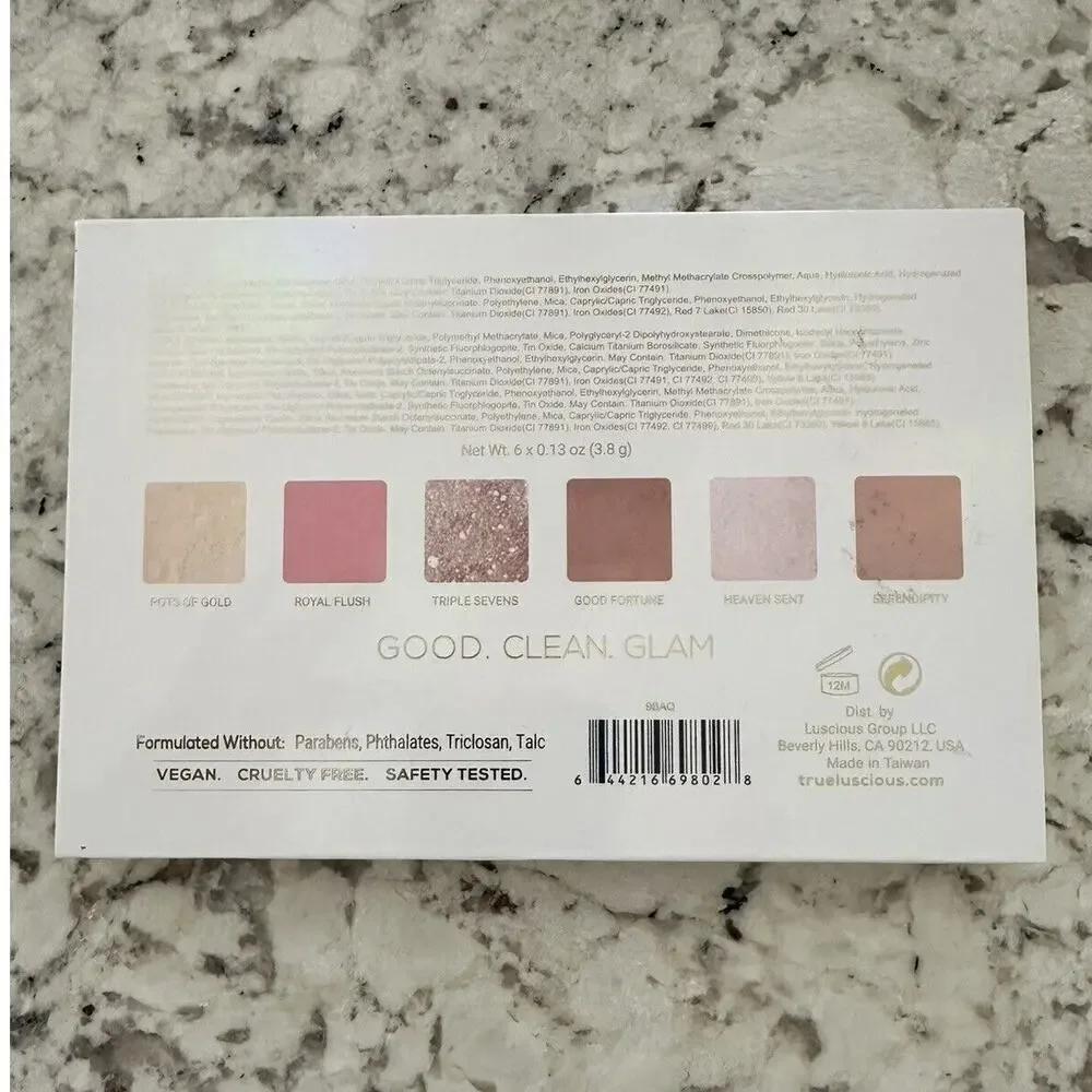 Lucky Glow Palette by True + Luscious - Talc Free - Vegan, MSRP $46